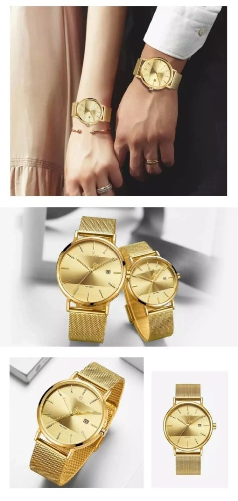 Naviforce KOMPLET PREZENTOWY 2 ZEGARKÓW (MĘSKI I DAMSKI) NAVIFORCE - NF3008G+L (zn113c)