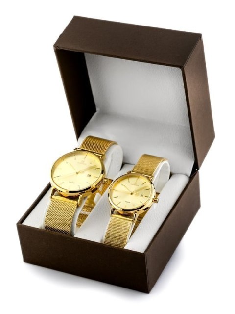 Naviforce KOMPLET PREZENTOWY 2 ZEGARKÓW (MĘSKI I DAMSKI) NAVIFORCE - NF3008G+L (zn113c)
