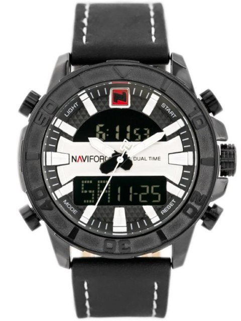 Naviforce ZEGAREK MĘSKI NAVIFORCE - NF9114 (zn046a) - black/silver