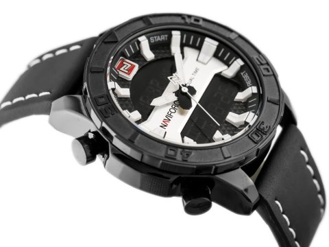 Naviforce ZEGAREK MĘSKI NAVIFORCE - NF9114 (zn046a) - black/silver