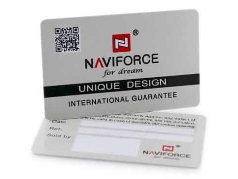 Naviforce ZEGAREK MĘSKI NAVIFORCE - NF9144 (zn077a) - black/white + box