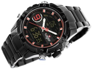 Naviforce ZEGAREK MĘSKI NAVIFORCE - NF9146S (zn089b) - black/red + BOX