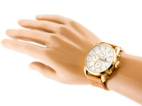 Naviforce ZEGAREK MĘSKI NAVIFORCE - NF9148 (zn085b) gold + BOX