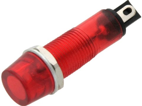 0651# Kontrolka neonowa 9mm (czerwona) 230v