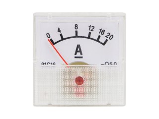51-520# Miernik analogowy amperomierz kwadrat mini 20a + bocznik`