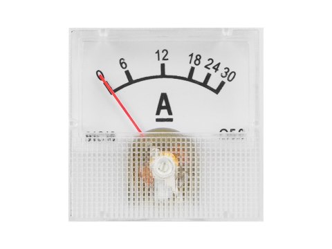 51-530# Miernik analogowy amperomierz kwadrat mini 30a + bocznik