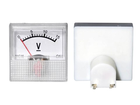 51-615# Miernik analogowy voltomierz kwadrat mini 15v`