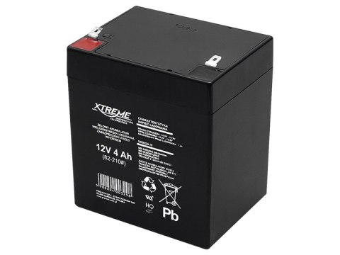 82-210# Akumulator żelowy 12v 4ah xtreme 100x90x70_4,8