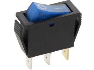 9624# Przełącznik mk111 niebieski 230v podświetlany
