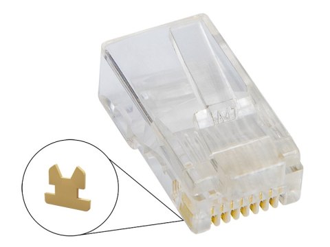 1259# Wtyk telefoniczny 8p8c (rj45) linka 100 pack