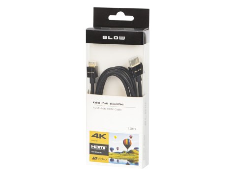92-618# Przyłącze hdmi-mini hdmi silver 1,5m