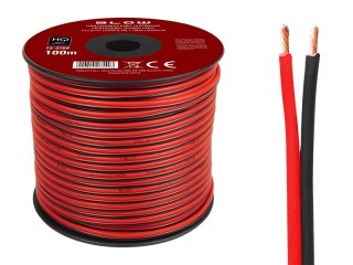 73-376# Przewód głośnikowy 2x2,50mm czarno-czerwony