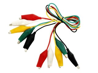 96-763# Krokodylki 55mm z przewodem 51cm komplet 5 pack