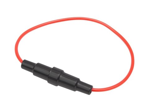 3056# Gniazdo bezpiecznik z kablem 20mm czarne