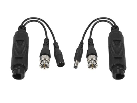 77-929# Zestaw adapter bnc+dc do rj45 2szt