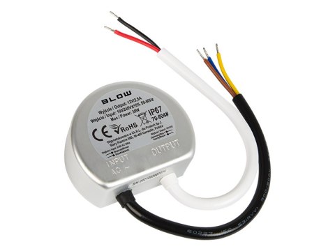 70-604# Zasilacz impulsowy dopuszkowy 12v/2,50a 30w metal