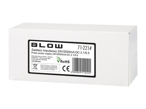 71-221# Zasilacz impulsowy 24v/2000ma 2,1/5,5