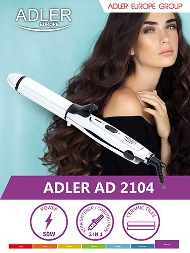 AD 2104 Prostownica ceramiczna 2 w 1