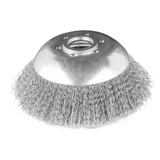 Szczotka druciana do kosy spalinowej 150 x 25.4 mm, miękka, druty falowane