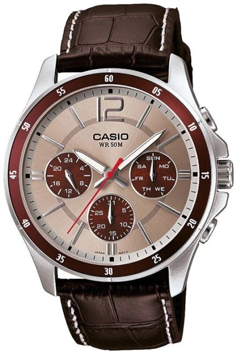 Casio ZEGAREK MĘSKI CASIO MTP-1374L-7A1V (zd064c) + BOX
