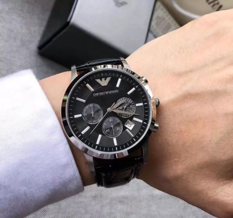 Emporio Armani ZEGAREK MĘSKI EMPORIO ARMANI AR2447 - RENATO (zi012a)