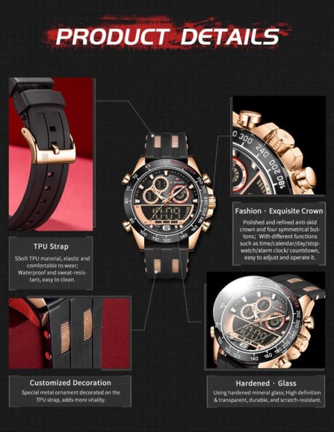 Naviforce ZEGAREK MĘSKI NAVIFORCE NF9188T - (zn121d) + BOX