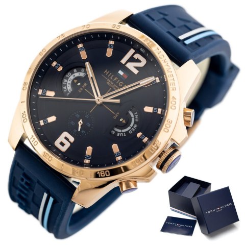 Tommy Hilfiger ZEGAREK MĘSKI TOMMY HILFIGER 1791474 DECKER (zf001d) + BOX