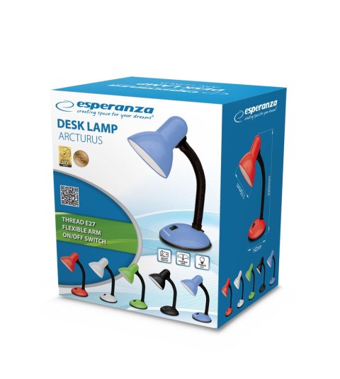 ELD107G Esperanza lampka biurkowa e27 arcturus zielona