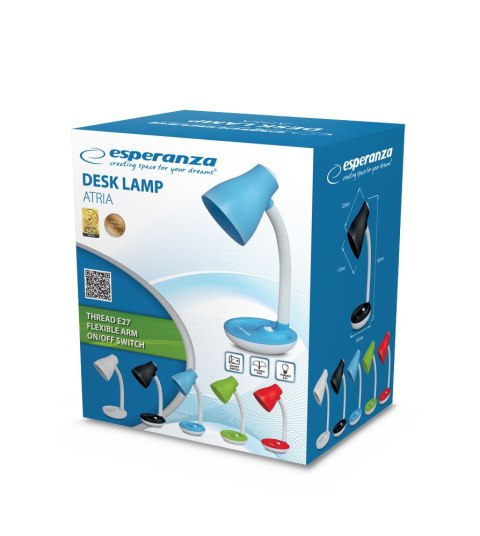 ELD114R Esperanza lampka biurkowa e27 atria czerwona