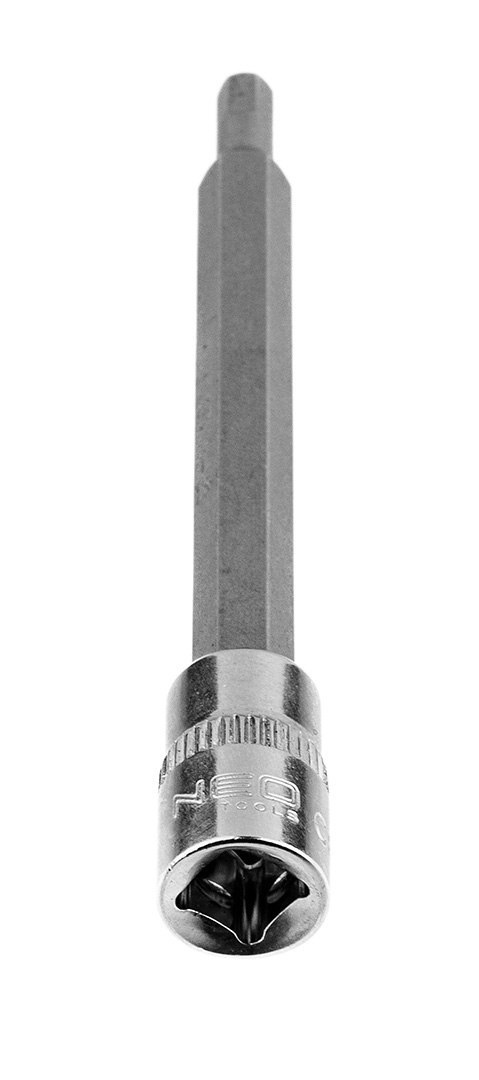 Końcówka sześciokątna H4 na nasadce 1/4", długa, 87 mm