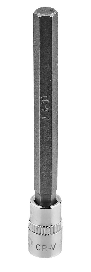 Końcówka sześciokątna H7 na nasadce 1/4", długa, 87 mm