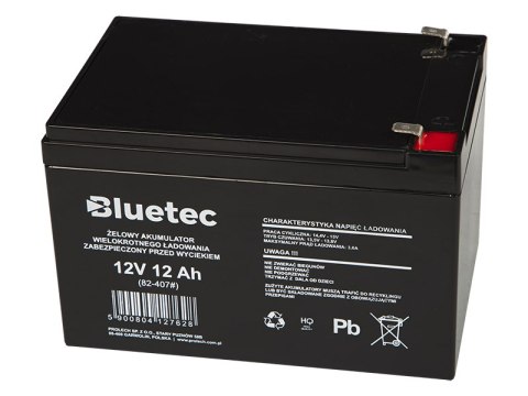 82-407# Akumulator żelowy 12v 12ah bluetec