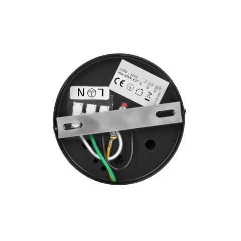 KORIN 10, oprawa typu downlight, 60W, E27, stal, czarna