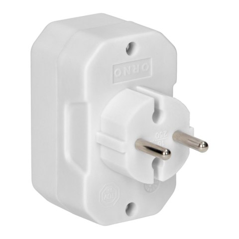 Rozgałęźnik 4x2P euro, biały