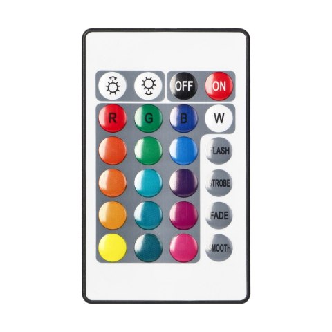 Zestaw taśma LED 12V 30L/m 100lm/m 7.2W/m IP20 RGB 5m + Sterownik RGB + Zasilacz 12V