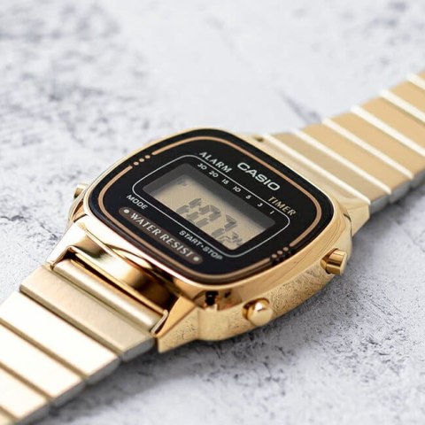 Casio ZEGAREK DAMSKI CASIO VINTAGE LA670WGA-1 (zd597b) + BOX