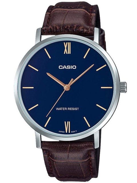 Casio ZEGAREK MĘSKI CASIO MTP-VT01L-2B + BOX