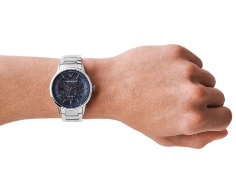 Emporio Armani Zegarek męski EMPORIO ARMANI SKELETON AUTOMATIC AR60037 (zi054a)