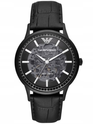 Emporio Armani Zegarek męski EMPORIO ARMANI SKELETON AUTOMATIC AR60042 (zi055c)