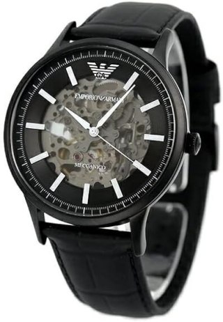 Emporio Armani Zegarek męski EMPORIO ARMANI SKELETON AUTOMATIC AR60042 (zi055c)