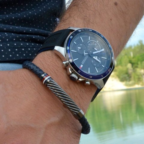 Tommy Hilfiger ZEGAREK MĘSKI TOMMY HILFIGER 1791724 BANK (zf023d)