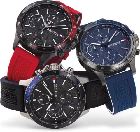Tommy Hilfiger ZEGAREK MĘSKI TOMMY HILFIGER 1791724 BANK (zf023d)