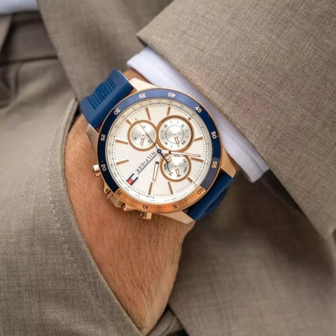 Tommy Hilfiger ZEGAREK MĘSKI TOMMY HILFIGER Bank 1791778 (zf064a) + BOX