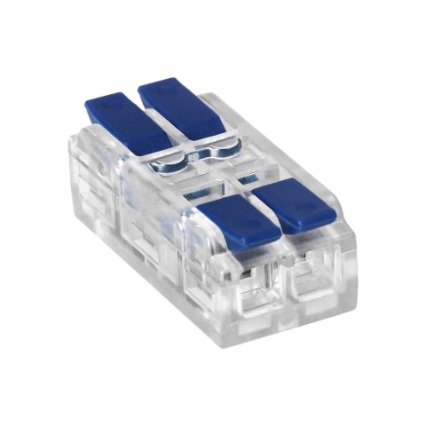 Złączka instalacyjna zaciskowa 2-przewodowa, dwustronna; na dowolny przewód 0,75-4mm?; IEC 250V/32A; worek 10 szt.