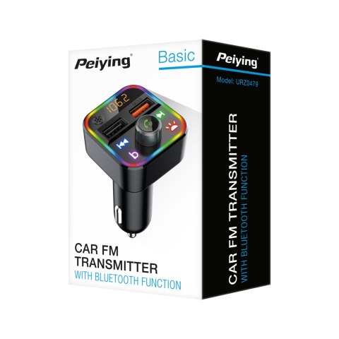 Transmiter samochodowy FM z funkcja bluetooth (2x USB)