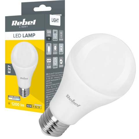 Lampa Led Rebel A60 12W, E27, 6500K, 230V