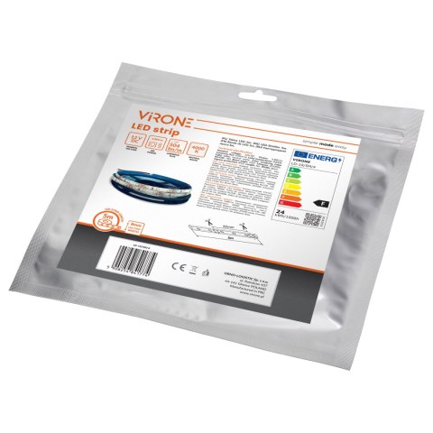 Taśma LED 12V, 2835, 60L/m, 430lm/m, 4,8W/m, IP63, 6000K, 5m