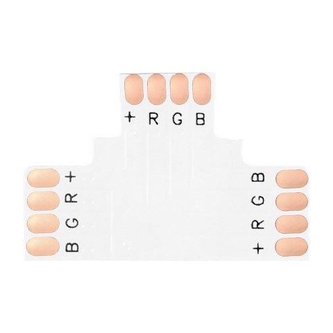 Złączka LED RGB 10mm, trójnik "T"