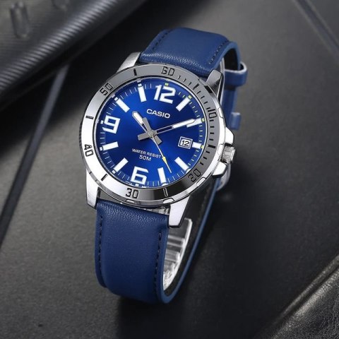 Casio ZEGAREK MĘSKI CASIO MTP-VD01L-2BV (zd169a) + BOX