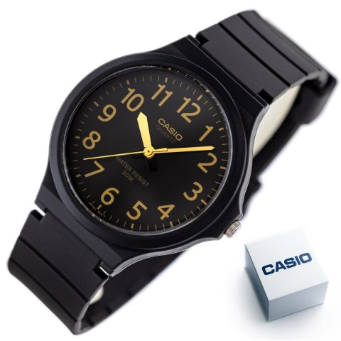 Casio ZEGAREK MĘSKI CASIO MW-240-1B2 (zd166h) - KLASYKA + BOX